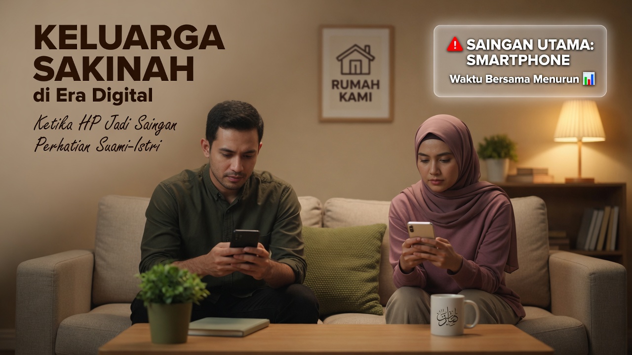 Keluarga Sakinah di Era Digital: Ketika HP Jadi Saingan Perhatian Suami-Istri