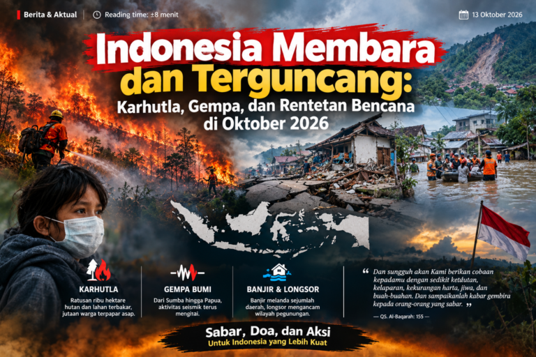 Indonesia Membara dan Terguncang: Karhutla, Gempa, dan Rentetan Bencana di Oktober 2026